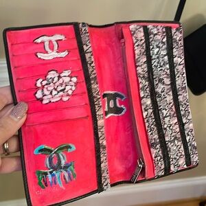 Chanel wallet repainted